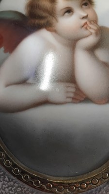 Lot 23 - A late 19th/early 20th century German porcelain plaque.