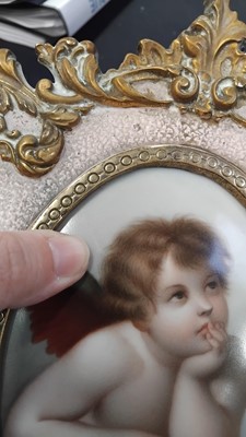 Lot 23 - A late 19th/early 20th century German porcelain plaque.