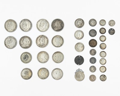 Lot 163 - GB - A selection of George IV to George V silver coinage.