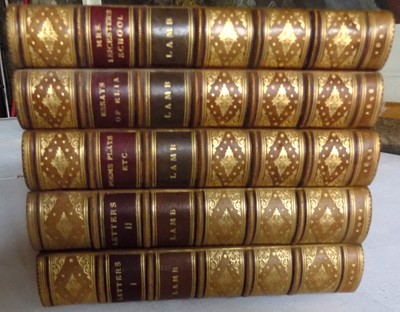 Lot 1352 - ALFRED LORD TENNYSON. "Works." 5 Vols bound in...
