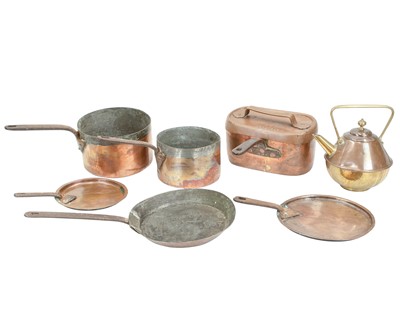 Lot 91 - A Benham and Froud copper and brass kettle.