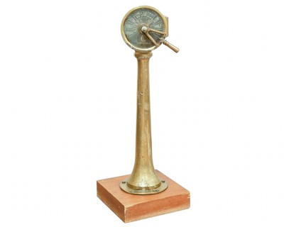 Lot 849 - A Chadburn's single sided ship's bridge brass telegraph.