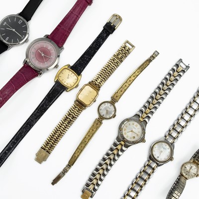 Lot 141 - A collection of ladies wristwatches.