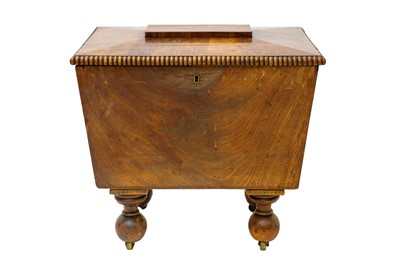 Lot 963 - A William IV mahogany cellarette.
