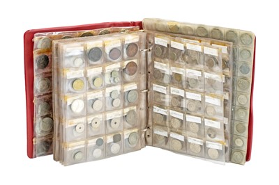 Lot 182 - Red Coin Album - Great Britain and Foreign Coins including Silver.