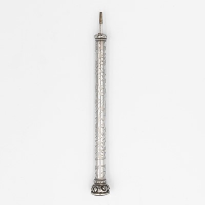 Lot 149 - A good silver propelling pencil inscribed FORGET ME NOT, by W & R.