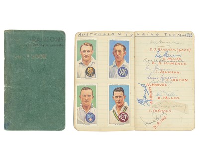 Lot 174 - Australia 1948 cricket autographs.