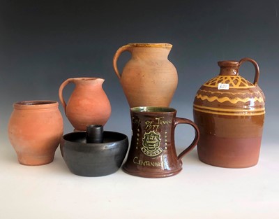 Lot 447 - Various pieces of studio pottery including...