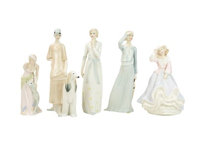 Lot 315 - Five Royal Doulton 'Reflections' figures.
