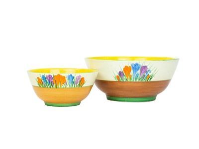 Lot 250 - A Clarice Cliff crocus pattern fruit bowl.