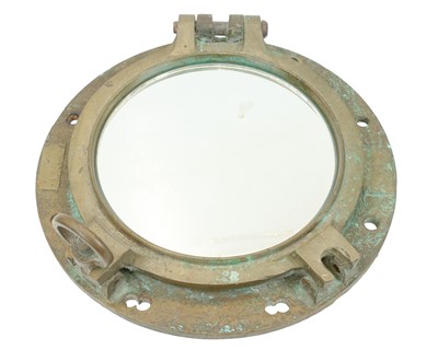 Lot 839 - A ship's brass porthole.