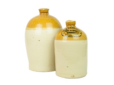 Lot 801 - Two stoneware flagons.