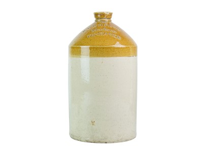 Lot 671 - Local interest Penzance stoneware flagon.