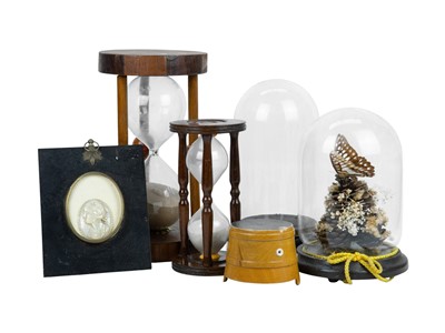 Lot 36 - Two small glass domes.