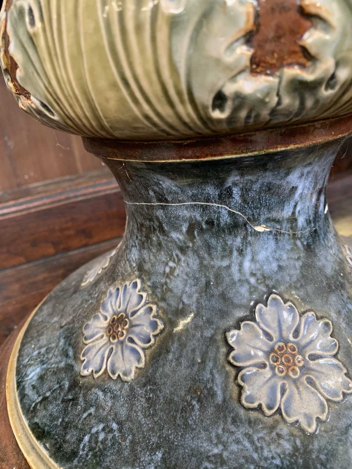 Lot 960 A Royal Doulton Lambeth stoneware jardiniere