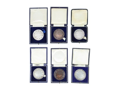 Lot 196 - The Worshipful Company of Carpenters, three silver presentation medals.