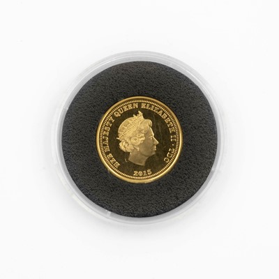 Lot 158 - A cased Bradford Exchange QEII 2015 full sovereign gold proof coin.