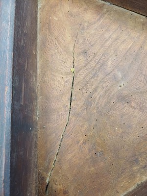 Lot 666 - An elm and oak circular cricket table.