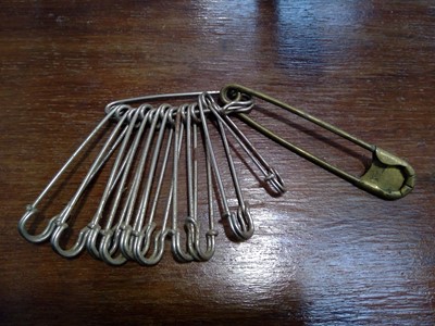 Lot 52 - Vintage Large Millinery Safety Pins.