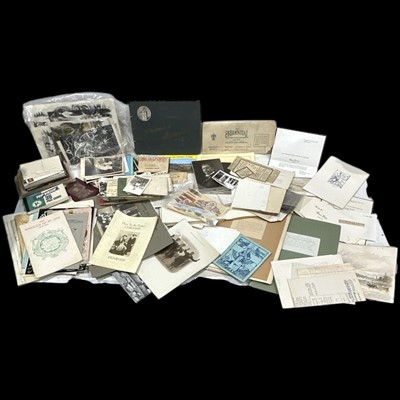 Lot 68 - A box containing German and British ephemera.