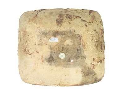 Lot 612 - A slipware rectangular dish.