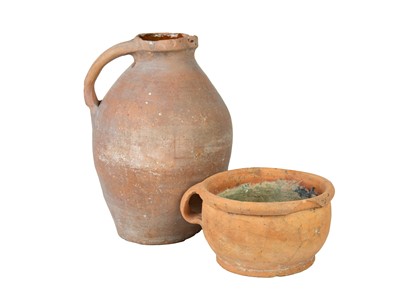 Lot 648 - A Cornish pottery pitcher or jug.