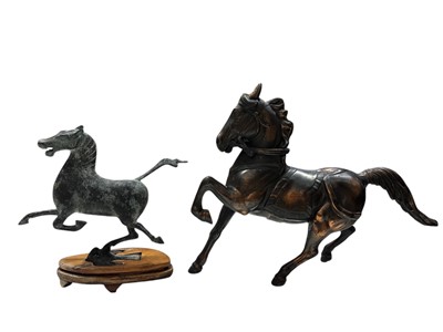 Lot 15 - A bronze reproduction of the Chinese 'Flying...