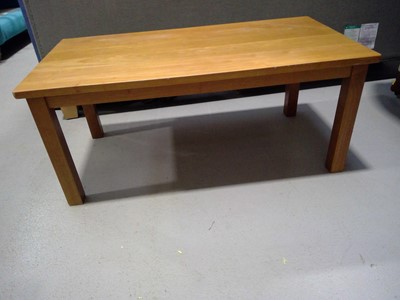Lot 88 - A Beech Coffee Table. The Table measures 41cm...