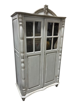 Lot 13 - A Painted French Style Wardrobe. The...