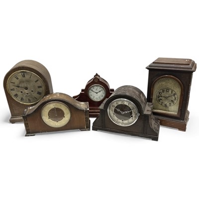 Lot 75 - Five clocks for spares or repair.
