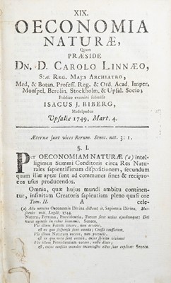 Lot 5 - (Carl Linnaeus) Caroli Linnaei or Caroli a Linne