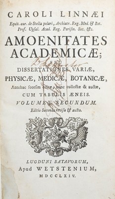 Lot 5 - (Carl Linnaeus) Caroli Linnaei or Caroli a Linne