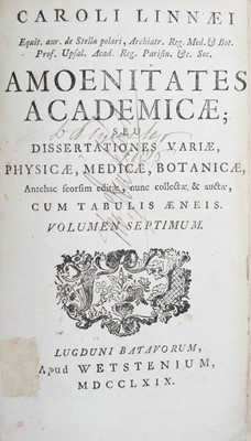 Lot 5 - (Carl Linnaeus) Caroli Linnaei or Caroli a Linne