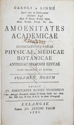 Lot 5 - (Carl Linnaeus) Caroli Linnaei or Caroli a Linne