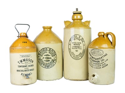 Lot 699 - Stoneware Flagons - Mineral Water.