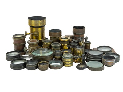 Lot 137 - A collection of lenses.