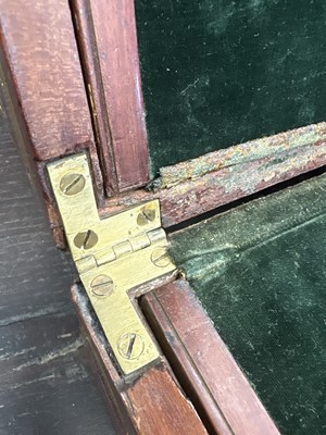 Lot 24 - A 19th century mahogany and brass bound writing slope.