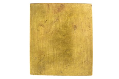 Lot 42 - A 19th century Russian Orthodox brass icon.