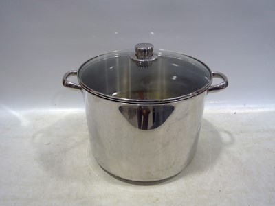 Lot 47 - A Stainless Steel Stockpot. The Stockpot is...