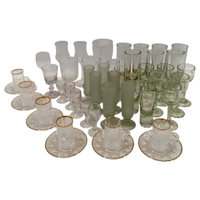 Lot 93 - A set of boxed Crystal Tea Glasses, a...