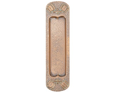 Lot 203 - A J& F Pool of Hayle copper pen tray of rounded rectangular form.