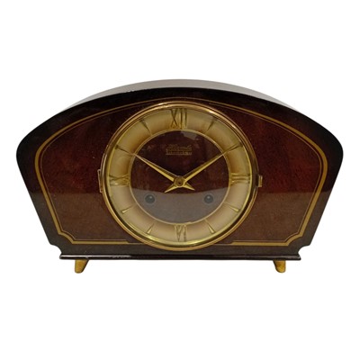 Lot 105 - A Hermale SchwebeAnker striking mantel clock...