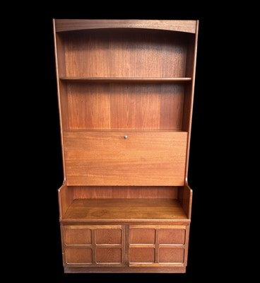 Lot 37 - A mid-century Nathan teak bookcase unit with a...