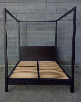 Lot 16 - A Modern Wooden Four Poster Bed. The Bed...