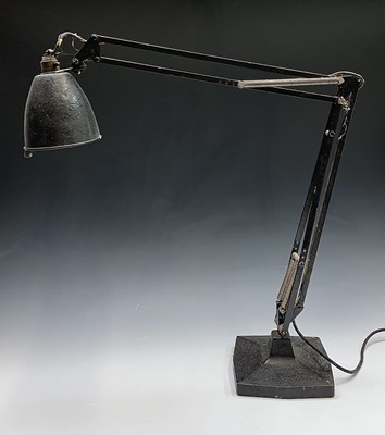 Lot 291 - A mid century industrial anglepoise light,...