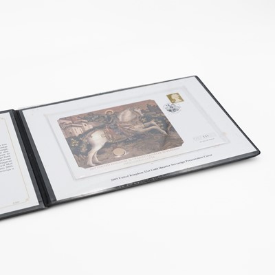 Lot 166 - A Westminster Mint presentation cover 2009 quarter sovereign gold proof coin.