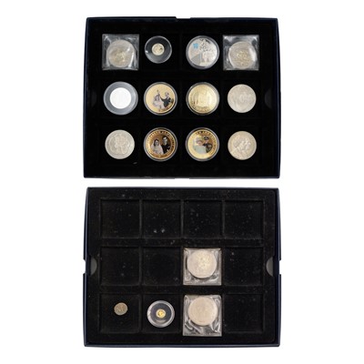 Lot 162 - A collection of coins in two Westminster boxes, including a 2010 Cook Islands 5 dollar gold coin.