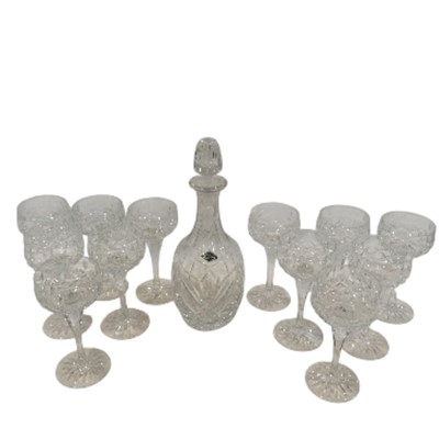 Lot 144 - A Royal Brierley Crystal decanter with twelve...