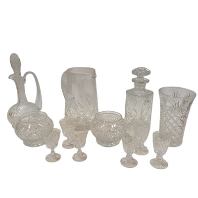 Lot 148 - A collection of Crystal Glass, including two...