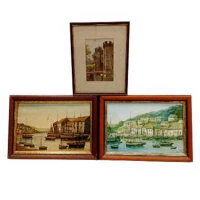 Lot 200 - Two Kevin Platt framed prints of Looe and...
